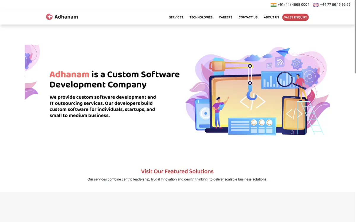 Corporate Website preview