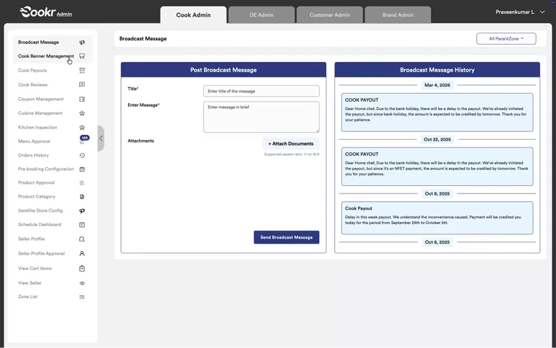Admin Portal preview