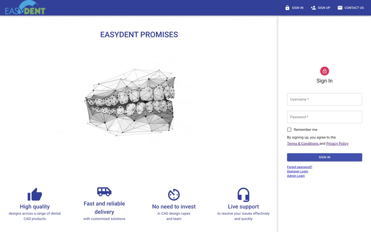 Admin Portal preview